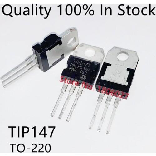 10pcs/lot TIP147T TIP147 15A 100V Triode Transistor PNP Darlington TO-220