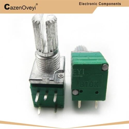 2pcs/lot RV097NS 1K 5K 10K 20K 50K 100K 500K with a switch audio 5pin shaft 15mm amplifier sealing potentiometer In Stock