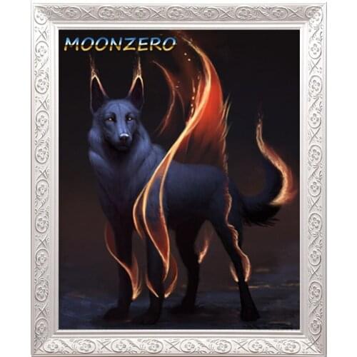 5d diy full square diamond painting Animal Fire Fox picture rhinestones handcraft needlework Kits Home decor diamond embroidery