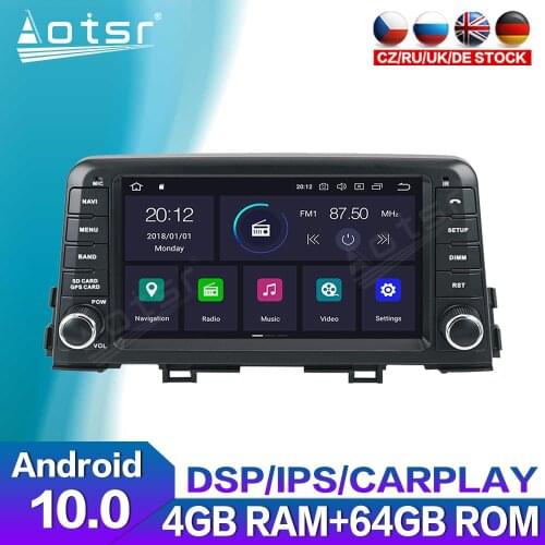 Android 10.0 For Kia Picanto Morning 2016 2017 2018 2019 Radio Multimedia DVD Player Touch Screen Car GPS Navigation Video Unit