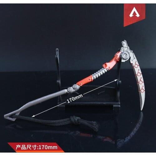 Alloy Sickle Weapon Model Apex Legends Game Props Ornaments Collectible Hero Game Peripheral Undead Heirloom Death Curve Sickle