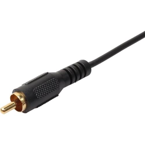 Audio Cable Fashion Single 1RCA Phono male plug to female extension Audio Adaptor Cable Gold 1.8M RCA Extension Cable 2021