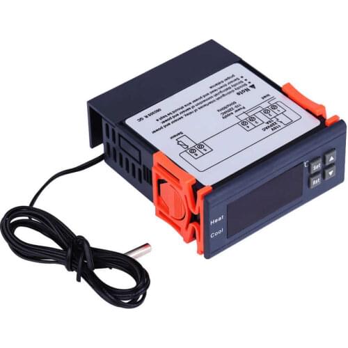 AC 110V TO 220V Digital Temperature Controller Thermostat Heat & Cool Modes Thermostat Controller Thermoregulator Incubator