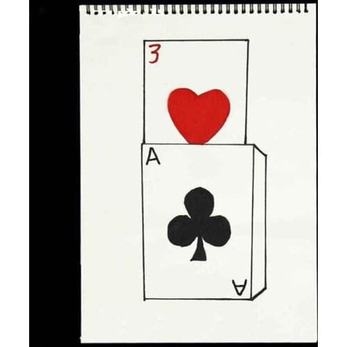 Cardiographic Exclusive Rise Card Prediction( 390*260MM ) Magic Tricks Stage Gimmick Props Magie Comedy Mentalism