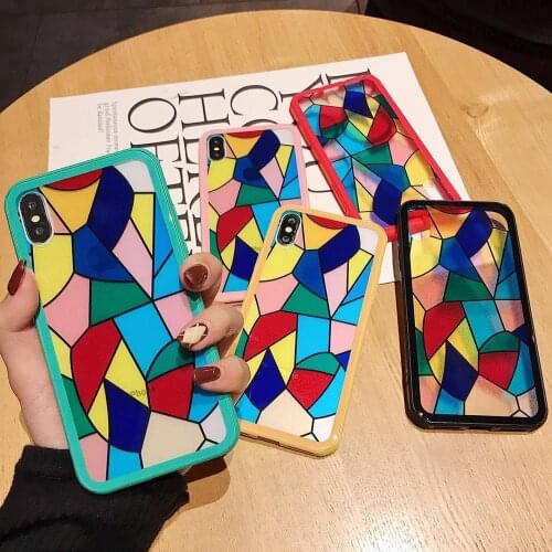 Gradient tempered glass case For iPhone 7 8 6 6S Plus XS XR X Cases Luxury For iPhone XS Max XR candy Case Back Cover Anti-knock