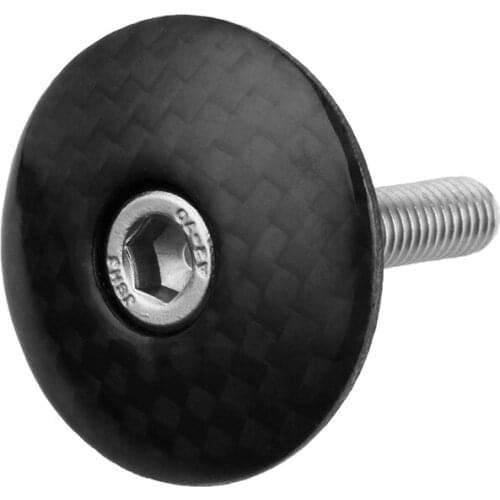 SR-SPATS 1-1 / 8 " Carbon Mtb Stem Caps Bicycle Headset Top Caps With Bolts Bike Accessory