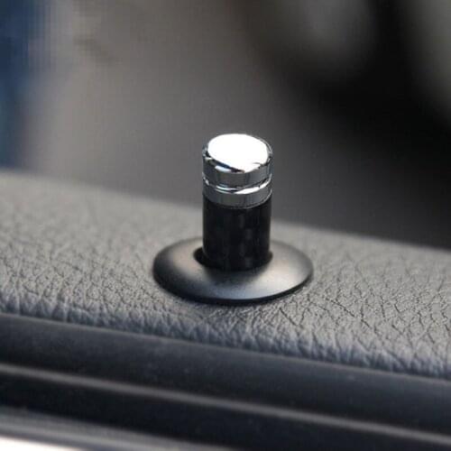 Car Door Lifting Bolt Cover Trim Carbon Fiber Interior Accessories For Mercedes Benz A B C E Class CLA GLA GLK ML GL GLC GLE GLS