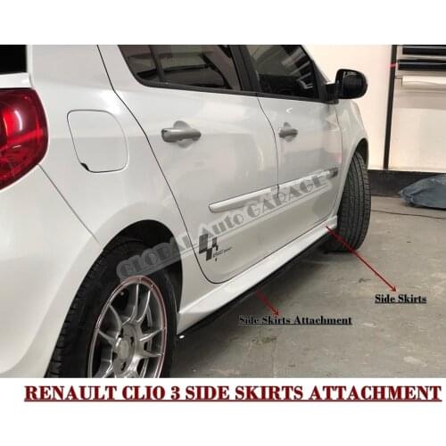 For Renault Clio 3 Side Skirts Attachment 2005-2012 Sill Trim Car Styling Auto Accessory Universal Spoiler Mud Flaps Spilitter
