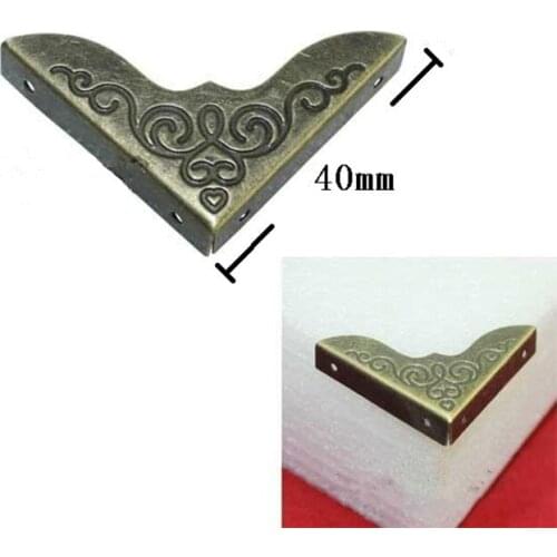 Bulk Bronze Triangle Corner ,Wooden Box Corners,Furniture Protectors,Decor For Wooden Box,Pattern Carved Covers,Vintage style