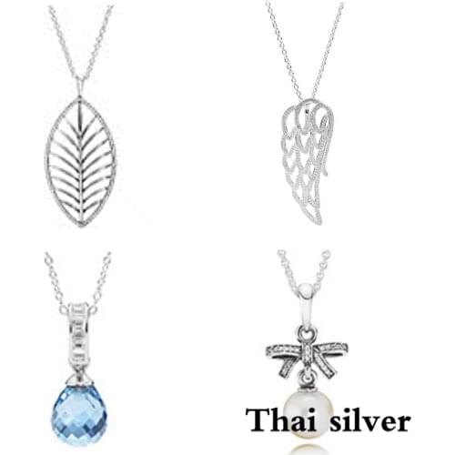 2019 NEW Thai Silver Vintage Pearl Necklace Anniversary Engagement Gift Party Wedding Limited Edition Original Jewelry