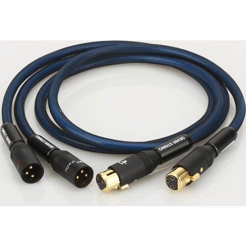 Audiocrast A10 Hi-End Type 5N OFC pure copper silver plated 2 XLR Male to 2 XLR Female interconnect Cable