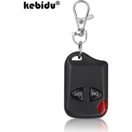 Kebidu 2 Button 433MHz Remote Control Wireless For Gate Garage Door Keychain Duplicator 2 Keys RF Remote Controller