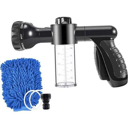 Garden Hose Nozzle High Pressure Foam Sprayer Water Gun, Easier and Comfortable, Easy to Connect