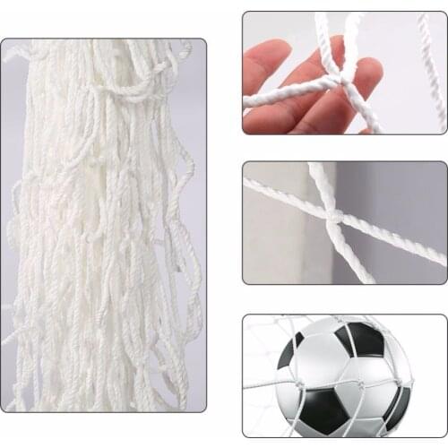 Soccer Ball Goal Net Football Nets Polypropylene Mesh for Gates Training Post Nets Full Size (Nets only)
