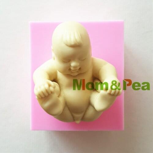 Mom&Pea 1340 Free Shipping Baby Silicone Mold Cake Decoration Fondant Cake 3D Mold Soap Mold Food Grade