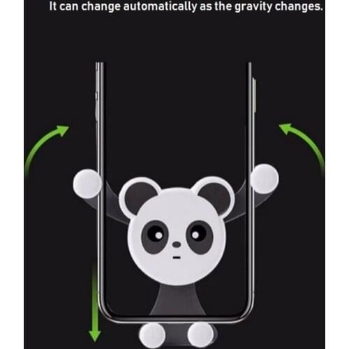 Universal Cute Panda Car Smartphone Stand Holder Car Air Vent Mobile Phone Holder S55