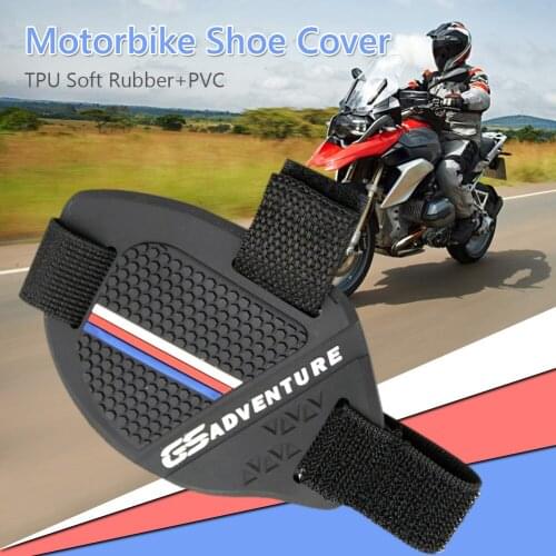 Universal Motorcycle Gear Shifter Pad Wear-Resistant Motorbike Cycling Riding Shift Shoes Boot Cover Protective Guard Black