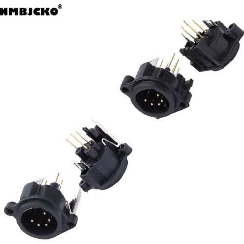 High quality A205AB MODEL 100pcs/lot XLR Female male PC Chassis Panel Mount Socket xlr female male connector