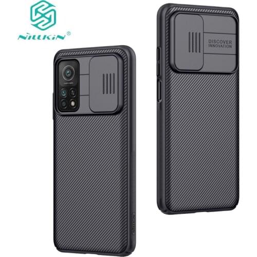 For Xiaomi Mi 10T Pro Camera Protection Case Rubberized TPU With Slide Back Cover For Xiaomi 10T чехол Nillkin CamShield Case