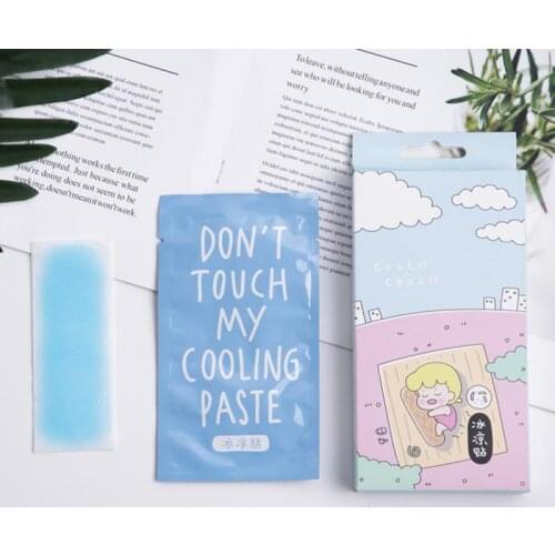 1PCS Cute Cartoon Cool Summer Stick Cool Ice Stick Heat-proof Summer Refreshing Heat-reducing Heat Stick Refreshing Stickers