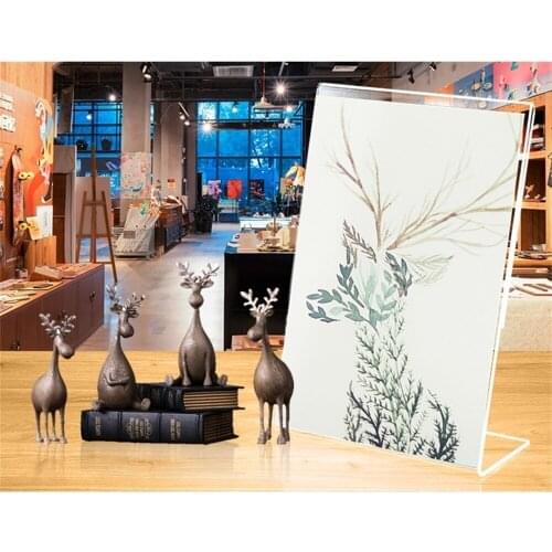 Acrylic Stands Leaflet Holder Display Stand Display A6 Plastic Poster Information School Menu Office Perspex