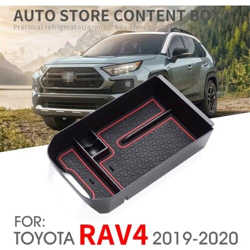 Interior Accessories Stowing Tidying Center Console Organizer Car Central Armrest Box for Toyota RAV4 2019 2020 RAV 4