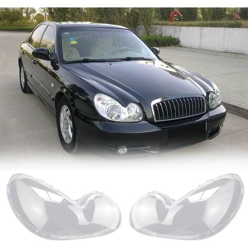 Car Headlight Shell Lamp Shade Transparent Cover Headlight Glass Head Light Lamp Lens Cover for Hyundai Sonata 2003-2007