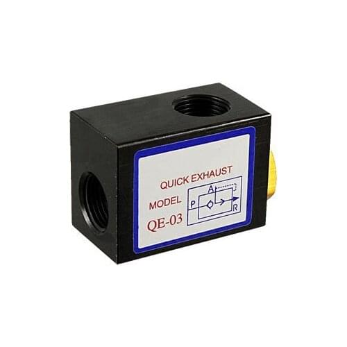 Free Shipping One Way Flow G3/8" Pipe Pneumatic Exhaust Valve QE-03 20pcs In Lot