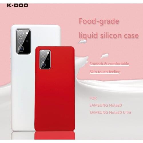 K-Doo iCoat food-grade liquid silicon material anti-shock case mobile phone cover for Samsung note20 /note20 ultra