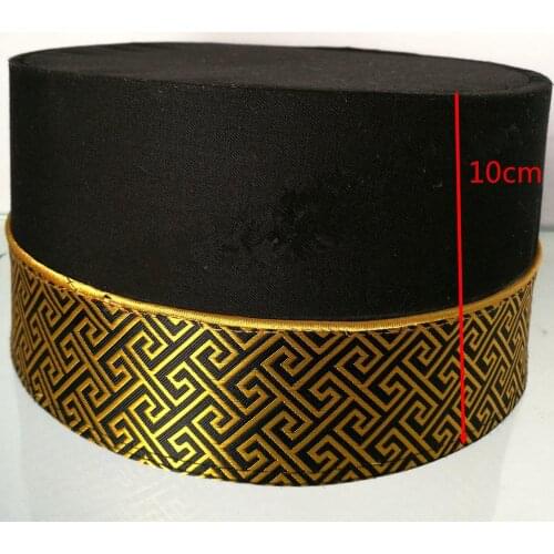 Black Hotel Waiter Top Hats For Men Door Man Uniform Cap Restaurant Waiter Accessories chef work hat