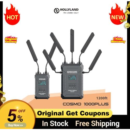 Hollyland Cosmo 1000ft Plus SDI/HDMI Wireless Video Transmission System 1200ft 1080P Wireless HD Video Receiver Transmitter
