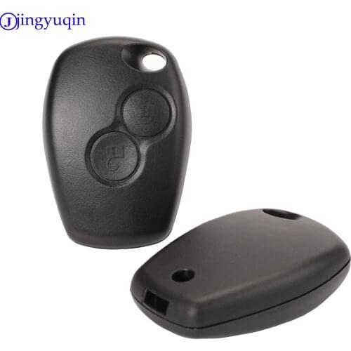 Jingyuqin 100pcs/lot 2 Buttons Car Key Shell Remote Fob Cover Case For Renault Dacia Modus Clio 3 Twingo Kangoo 2