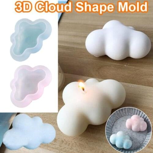 Cute Cloud Shape Silicone Mold DIY Soap Candle Craft Jewelry Making Mould