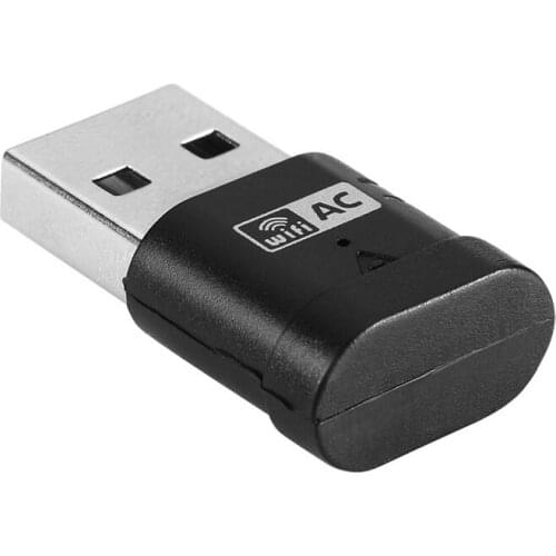 Mini 2.4G / 5G WiFi USB Adapter Wireless Dual Band 11AC 600Mbps MT7610UN Chipset Network Card for PC Windows MAC OS X