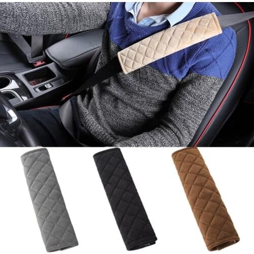 Soft Car Seat Belt Cover Universal Auto Seat Belt Covers Warm Plush Shoulder Cushion Protector Safety Belts Shoulder