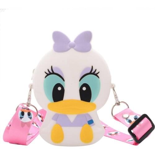 Disney childrens cartoon Minnie Mickey girl tanglaoya princess new fashion messenger handbag shoulder bag silicone coin purse