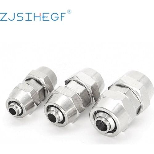 PU PG in Brass Pneumatic Quick 4 6 8 10 12 14 16MM Straight Type Push For Air Pipe Qucik Connector