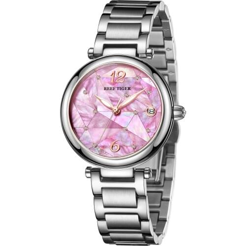 Reef Tiger women automatic watch ladies luxury brand dress mechanical wrist watches womens reloj mujer wristwatch 2019 RGA1584