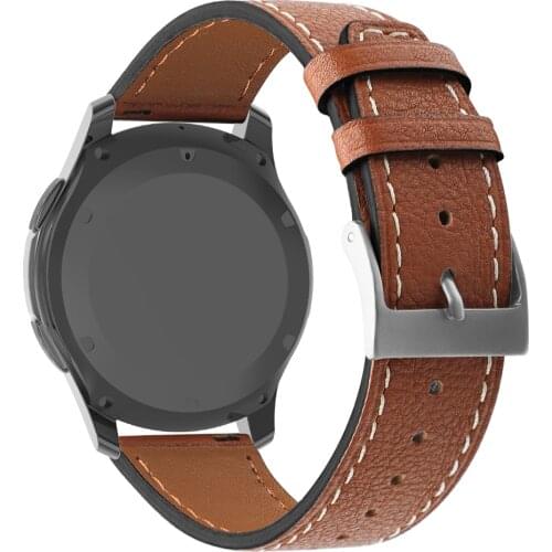 22mm genuine leather band strap for samsung galaxy 46 s3 belt zenwatch amazfit 3 GTR Huawei GT2 xiaomi watch color real leather