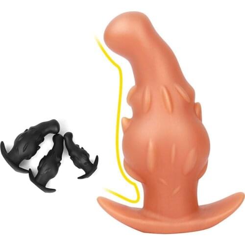 Sex Shop Soft Silicone Big Butt Plug Wearable Anal Plug Prostate Massage Vaginal Stimulation Anus Dilator Sex Toys For Men Women