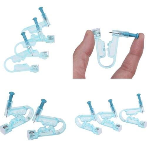 Disposable Healthy Safety Asepsis Nose Ear Studs Piercing Gun Piercer Tool Fashion Body Jewelry Gifts Accessories