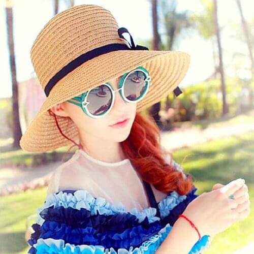Hot new beach hat sun visor folding straw hat outdoor travel sun hat women hat