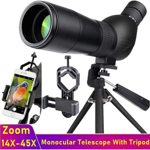 Tongdaytech-telescopio Monocular HD 15-45X para teléfono, cámara con Zoom, teleobjetivo, telescopio con trípode para Iphone, Sam