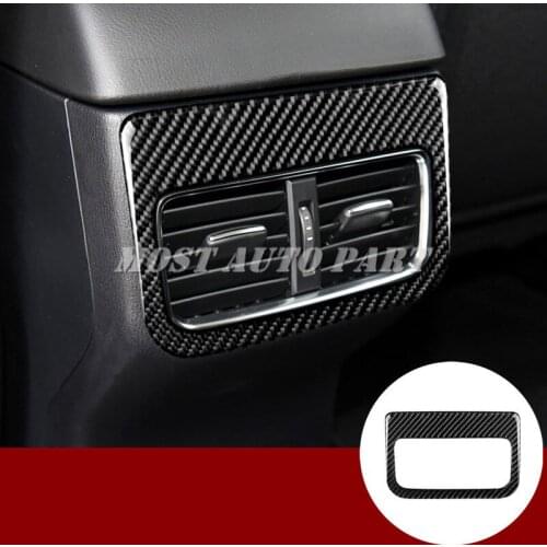 Carbon Fiber Console Rear Air Vent Outlet Trim Cover For Mazda CX-5 KF 2017-2019 Car accesories interior Car Trim