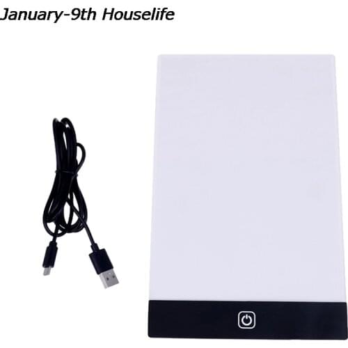 Ultra Thin A5 LED Graphics Tablet Drawing Tablet Drawing Board Light Box Tracing Table Pad Diamond Painting Embroidery Tools