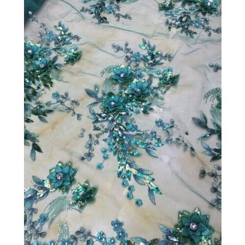 Unique design net lace fabric L-91722 French net lace fabric