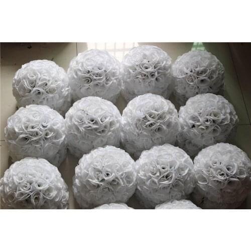 SPR 25cm 15pcs/lot inner plastic kissing ball-flower ball with wedding decoration-party decoration