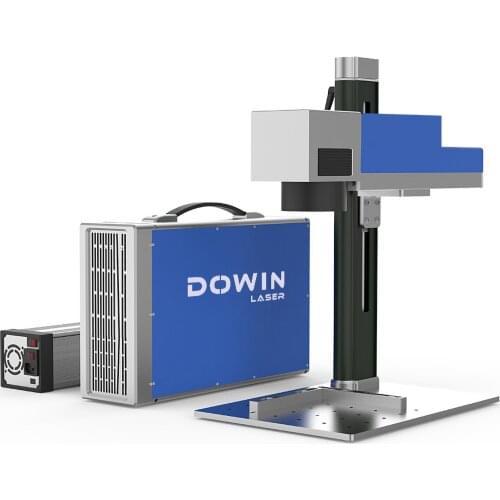 DOWIN 20w fiber laser marking machine is suitable for metal nameplate engraving