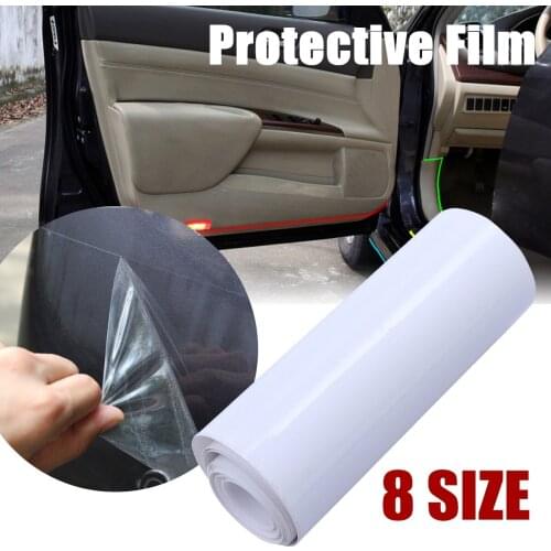 10x100/500cm Car Protective Film Anti-scratch Transparent Light Protector Bumper Hood Paint Sticker Stratchproof Car Protector