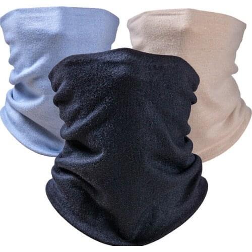 1Pc Winter Neck Warmer Bandana Tube Scarf Imitation Cashmere Polyester Pipe Half Face Cover Thermal Scarf Skiing Hiking Cycling